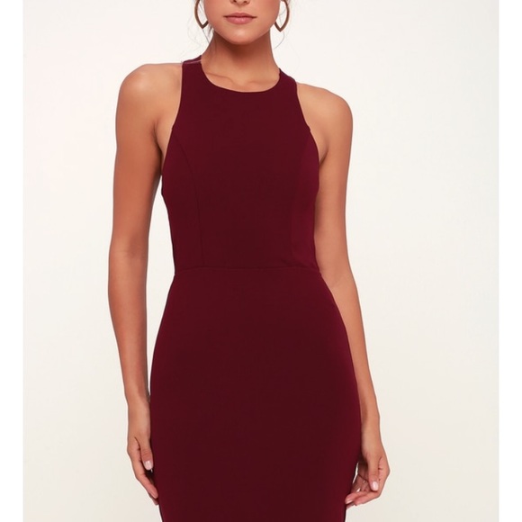 New, never worn Bright red mini dress, open back - Picture 3 of 4